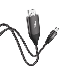 HOCO UA16 Type-C to 4K HDMI 2m Adapter Cable High-definition Supports 4K@30Hz High-definition Output for Huawei P30 Pro