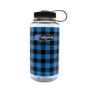 Nalgene Wide Mouth 1000ml - Blue Plaid LIMITED EDITION