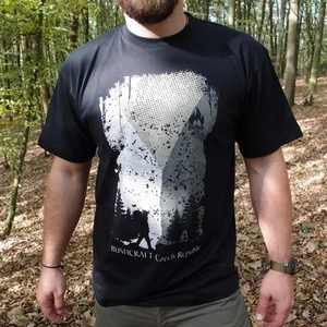 Tričko JUBÖ BUSHCRAFT Czech Republic - černé Velikost: S