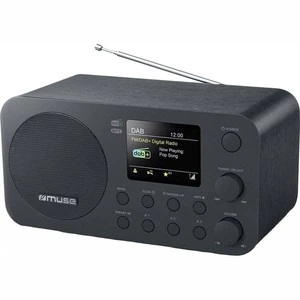 Rádioprijímač s DAB+ MUSE M-128 DBT čierny Radiopřijímač s DAB+/FM tunerem, 2,8" TFT displej, Bluetooth, NFC, 20 předvoleb stanic, budík, funkce Sleep