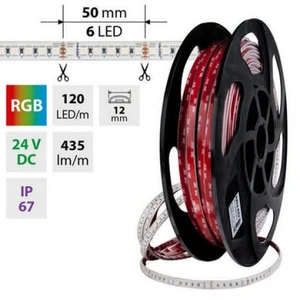 LED pásek McLED 24V RGB š=12mm IP67 14W/m 120LED/m SMD4040 ML-128.004.90.2 LED pásek McLED 24V RGB š=12mm IP67 14W/m 120LED/m SMD4040 ML-128.004.90.2