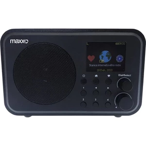 Internetový rádioprijímač s DAB+ Maxxo DT02 čierny digitálne rádio • prenosné • DAB+/FM tuner • výkon 2 W • LCD displej • hodiny • budík • Bluetooth •