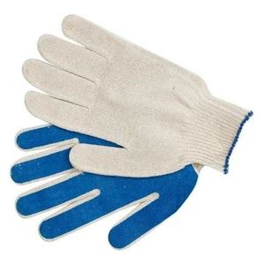 Rukavice zahradní bavlněné potažené PVC  "B1"