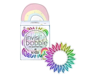 Detská špirálová gumička do vlasov Invisibobble Kids Magic Rainbow - dúhová, 3 ks (IB-KI-PC10002-2) + darček zadarmo