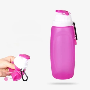 Outdoor Silicone Folding Bottle Cup Camping Hiking Travel Folding Water Bottle Kettle