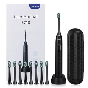 UALANS Sonic Electric Toothbrush With 8 Brush Heads For Adults Wireless Rechargeable Electric Power Toothbrushes, 5 Mode