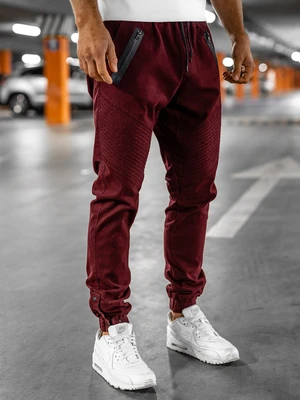 Pantaloni joggers bărbați bordo Bolf 0952