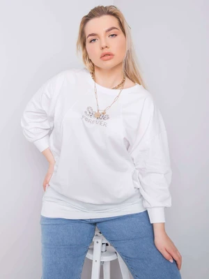 White cotton blouse plus sizes