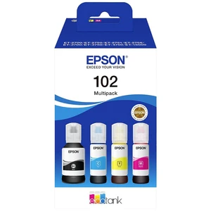 Epson Ink 102 EcoTank Multipack originál kombinované balenie čierna, zelenomodrá, žltá, purpurová C13T03R640