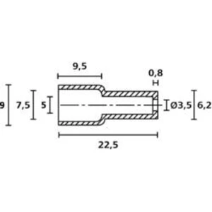 Ochranná krytka HellermannTyton OP4827 PE NA 2000, průměr svorky (max.) 7.5 mm, polyetylén, 1 ks