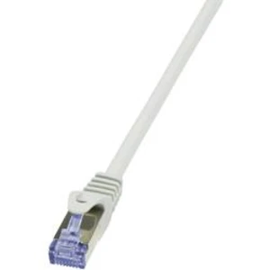 Síťový kabel RJ45 LogiLink CQ5032S, CAT 6A, S/FTP, 1.00 m, šedá