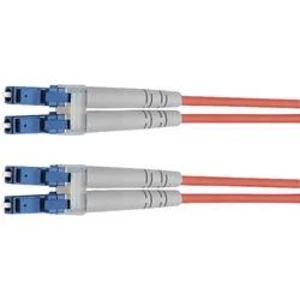 Optické vlákno kabel Telegärtner L00871A0008 [1x zástrčka LC - 1x zástrčka LC], 2.00 m, fialová