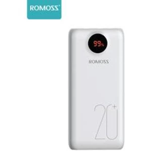 Powerbanka Romoss SW20 PS+, Li-Ion akumulátor 20000 mAh, bílá