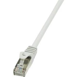 Síťový kabel RJ45 LogiLink CP1022D, CAT 5e, SF/UTP, 0.50 m, šedá