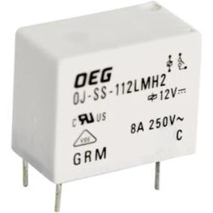Miniaturní Power-Print relé OJ TE Connectivity 1721181-6, OJ-SS-124LMH2, 8 A
