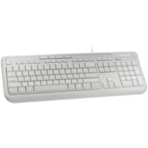 Klávesnice Microsoft Wired Keyboard 600, odolné proti stříkající vodě, šedá