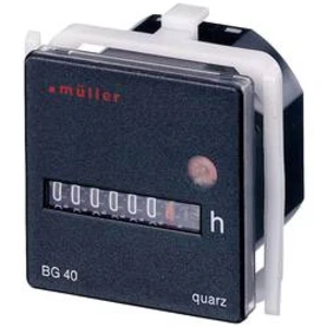Počítadlo provozních hodin Müller BG4017, 12 - 48 V/DC, 45 x 45 mm