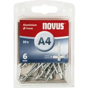 Slepý nýt Novus 045-0023, (Ø x d) 4 mm x 6 mm, 30 ks