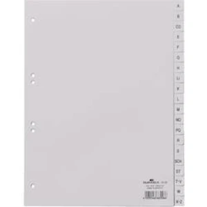 Durable 6510 rejstřík DIN A4 A-Z polypropylen šedá 20 karet vyražené otvory 651010