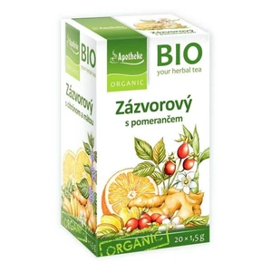 APOTHEKE Zázvorový čaj s pomerančem BIO 20 sáčků