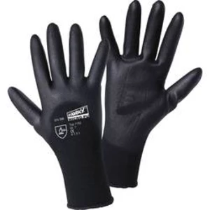 Pracovní rukavice L+D worky MICRO black 1152-8, velikost rukavic: 8, M
