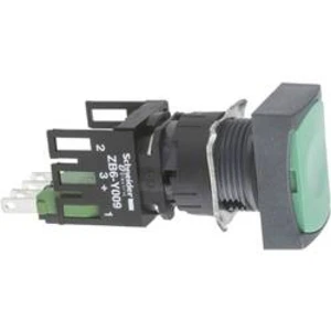 Tlačítko Schneider Electric XB6DA31B, 250 V, 3 A, černá, zelená, 1 ks