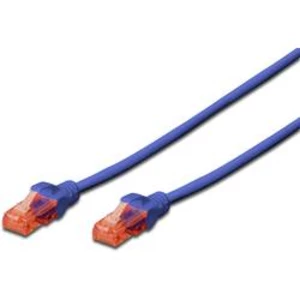 Síťový kabel RJ45 Digitus DK-1617-050/B-BU, CAT 6, U/UTP, 5.00 m, modrá