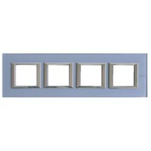 Legrand rám Axolute modrá HA4802M4HVZS
