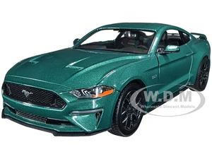 2018 Ford Mustang GT 5.0 Green Metallic 1/24 Diecast Model Car by Motormax