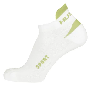 Husky  Šport biela/sv. zelená, L(41-44) Ponožky