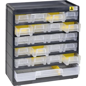 Allit 458090 skladová skriňa VarioPlus Basic 32  (š x v x h) 300 x 335 x 135 mm čierna, žltá 1 ks