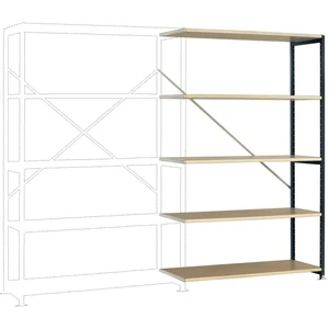 Manuflex RP1127.7016 prístavný modul regálu oddelenia  (š x v x h) 960 x 2250 x 300 mm    drevená podlaha