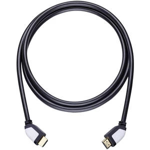 HDMI prepojovací kábel  1.20 m čierna Oehlbach Shape Magic