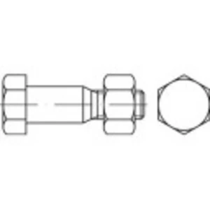 Skrutky lícované TOOLCRAFT 144184 M12 DIN 7968 40 mm oceľ 100 ks