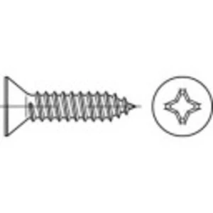 Skrutky do plechu so zápust.hlavou TOOLCRAFT, oceľové, DIN 7982, 3,9 mm x 16 mm, 100 ks