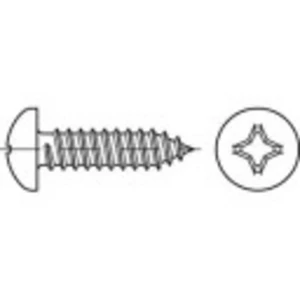 Šošovkové skrutky do plechu TOOLCRAFT 144989 DIN 7981 3.9 mm x 13 mm kríž.drážka oceľ,Zn.100 ks
