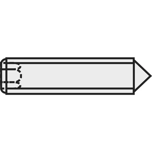 TOOLCRAFT  839851 nastavovacia skrutka M6 10 mm ocel  20 ks