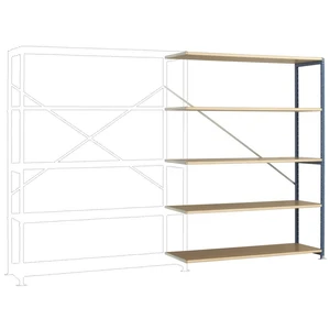 Manuflex RP1142.5012 prístavný modul regálu oddelenia 100 kg (š x v x h) 1220 x 2000 x 500 mm ocel práškovo lakované sve