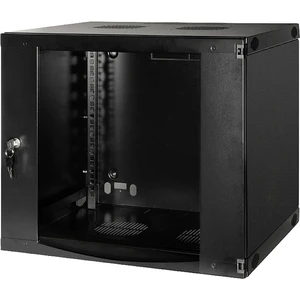 LogiLink W09F64B 19" nástenná rozvodná skriňa (š x v x h) 500 x 215 x 590 mm 9 U čierna (RAL 9005)