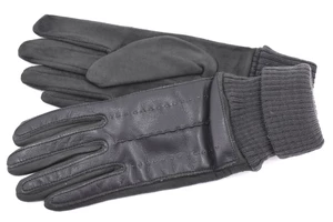 Dámské zateplené kožené rukavice Arteddy - tmavě šedá
