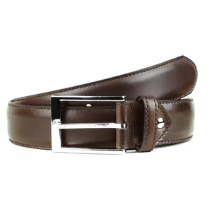 Berwick 1707 Kožený opasok Berwick - kávovo hnedý - 85 cm