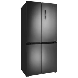 Americká chladnička Concept TITANIA LA8383ds čierna/nerez americká chladnička s mrazničkou dole • výška 183 cm • objem chladničky 288 l / mrazničky 12