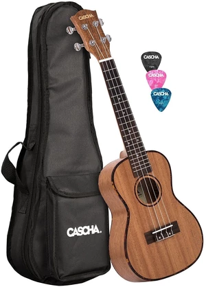 Cascha HH 2035 Premium Ukulele da Concerto Natural