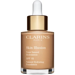 Clarins Skin Illusion Natural Hydrating Foundation rozjasňující hydratační make-up SPF 15 odstín 110N Honey 30 ml
