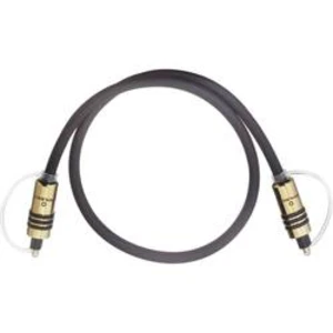 Toslink digitální audio kabel Oehlbach 6081, [1x Toslink zástrčka (ODT) - 1x Toslink zástrčka (ODT)], 1.00 m, šedá