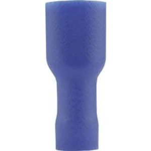 Faston zásuvka Vogt Verbindungstechnik 3945S 6.3 mm x 0.8 mm, 180 °, plná izolace, modrá, 1 ks