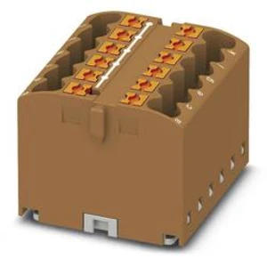 Blok rozvaděče Phoenix Contact PTFIX 12X2,5 BN 3273296, 8 ks, hnědá