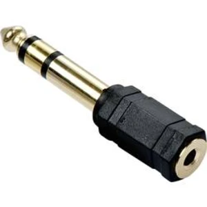 Jack audio adaptér LINDY 35620, černá