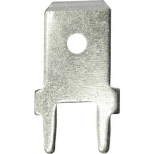 Faston zástrčka Vogt Verbindungstechnik 3866a.28 6.3 mm x 180 °, bez izolace, kov, 100 ks