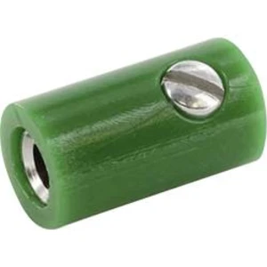 Zdířka pro banánek econ connect HOKGN - spojka, rovná, Ø pin: 2.6 mm, zelená, 1 ks